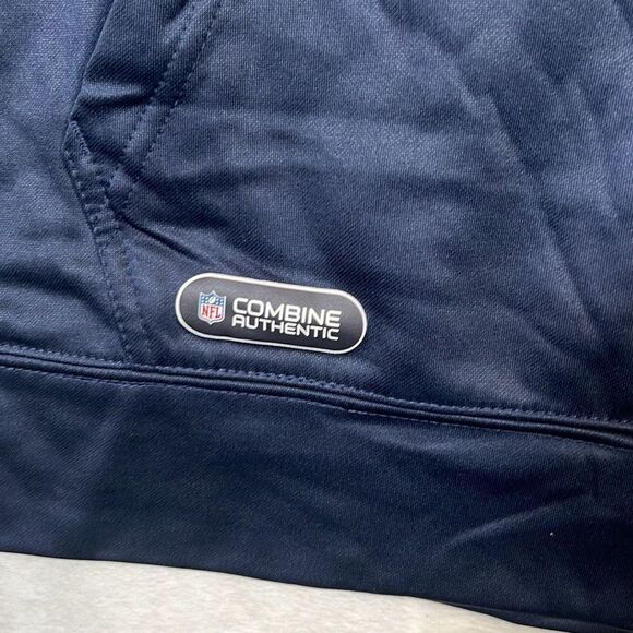 New Era‎ Men's New England Patriots Combine Offside Navy Hoodie - Men Medium NWT - Picture 4 of 8